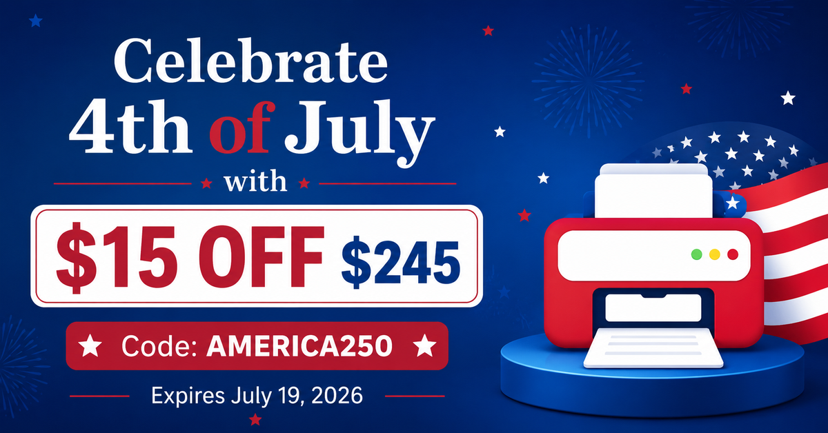 Celebrate 4th of July with $15 off $245 purchase. Code AMERICA250. Expires July 19, 2026.